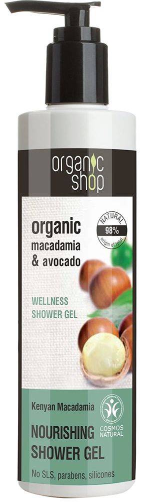 ΑΦΡΟΛΟΥΤΡΟ ΕΥΕΞΙΑΣ ORGANIC SHOP KENYAN MACADAMIA - AVOCADO SHOWER GEL 280ML
