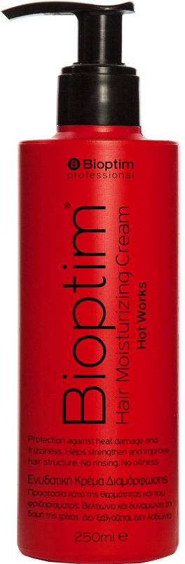 ΚΡEΜΑ ΔΙΑΜΟΡΦΩΣΗΣ ΜΑΛΛΙΩΝ BIOPTIM HOT WORKS MOISTURIZING CREAM (250ML) BIOSHEV