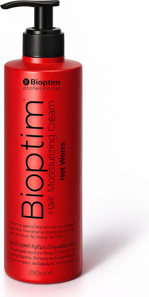 ΚΡEΜΑ ΔΙΑΜΟΡΦΩΣΗΣ ΜΑΛΛΙΩΝ BIOPTIM HOT WORKS MOISTURIZING CREAM (250ML)