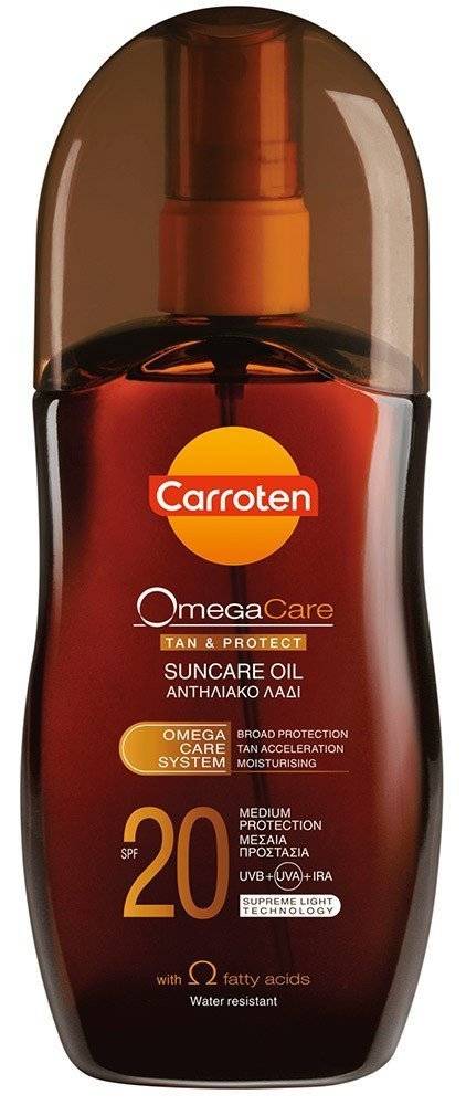 ΑΝΤΗΛΙΑΚΟ CARROTEN ΛΑΔΙ OMEGA CARE SPF20 125ML CARROTEN