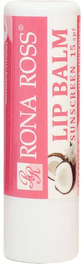 LIP BALM RONA ROSS LIP BALM COCONUT SPF15 4.7GR