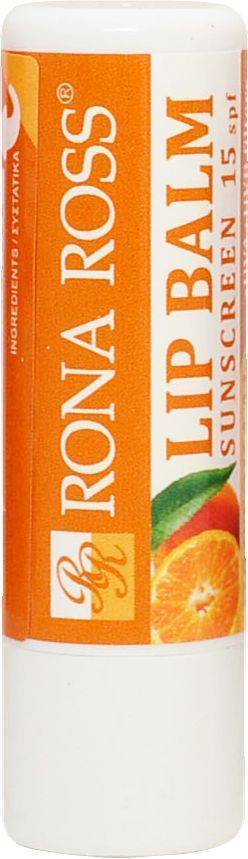 RONA ROSS LIP BALM RONA ROSS LIP BALM ORANGE SPF15 4.7GR