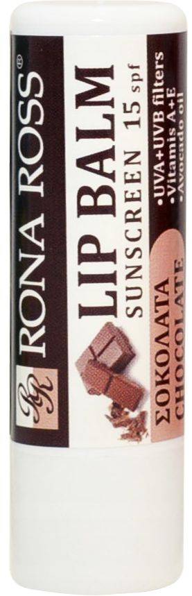 RONA ROSS LIP BALM RONA ROSS LIP BALM CHOCOLATE SPF15 4.7GR