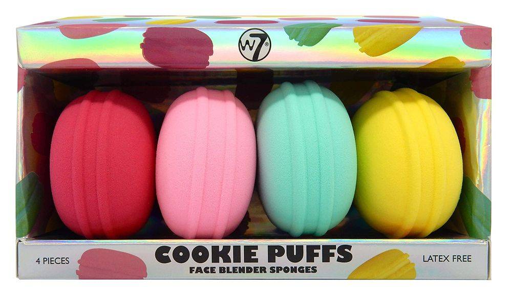 ΣΦΟΥΓΓΑΡΑΚΙΑ W7 COOKIE PUFFS FACE BLENDING SPONGES 4ΤΜΧ W7
