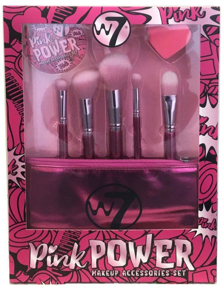ΣΕΤ ΠΙΝΕΛΩΝ W7 PINK POWER MAKEUP ACCESSORIES 8ΤΜΧ W7