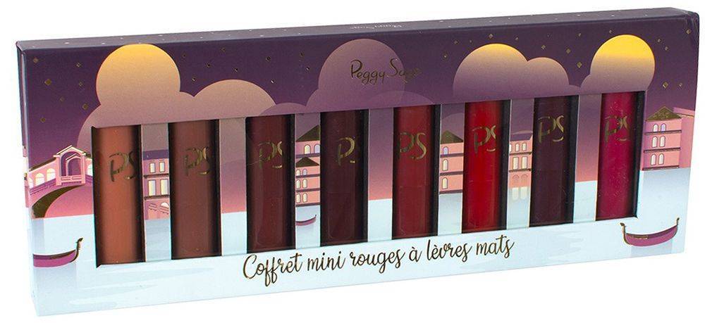 ΣΕΤ ΔΩΡΟΥ PEGGY SAGE COFFRET MINI ROUGE A LEVRES MATS 8ΤΜΧ