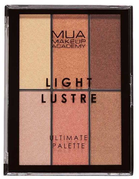 MUA LIGHT LUSTRO ULTIMATE PALETTE BRONZE BLUSH HIGHLIGHT