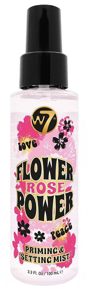 PRIMING AND SETTING SPRAY W7 FLOWER POWER ROSE 100ML W7
