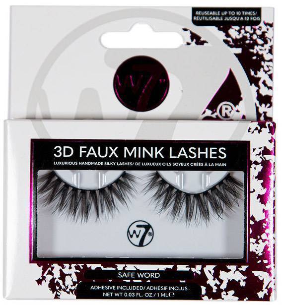 ΒΛΕΦΑΡΙΔΕΣ W7 3D FAUX MINK LASHES SAFE WORD