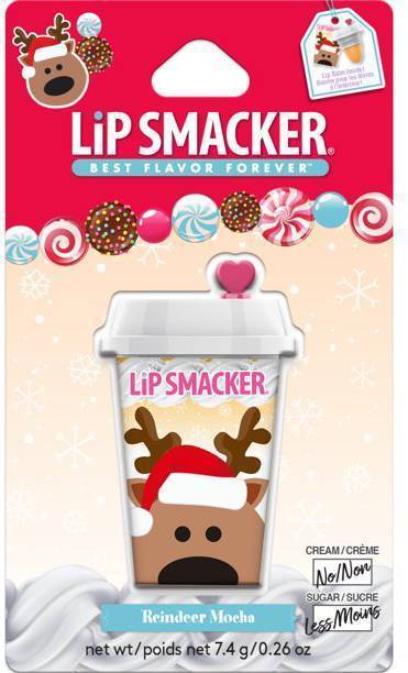 LIP BALM LIP SMACKER HOLIDAY BEVERAGE CUP-REINDEER LIP SMACKER