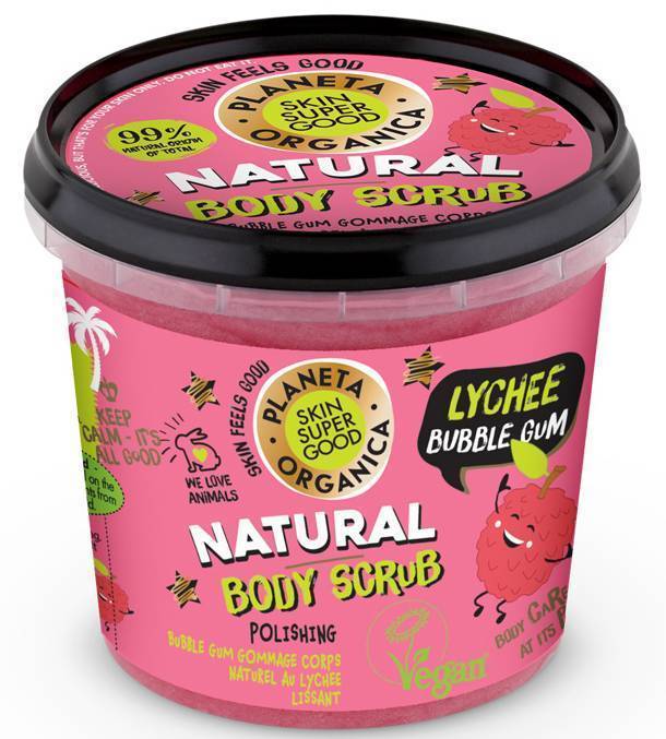 SCRUB PLANETA ORGANICA LYCHEE BUBBLE GUM 360ML