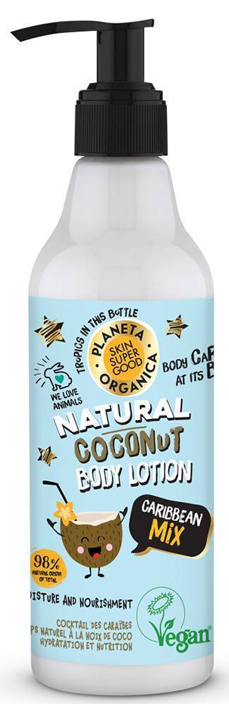 BODY LOTION COCONUT PLANETA ORGANICA CARIBBEAN MIX 250ML