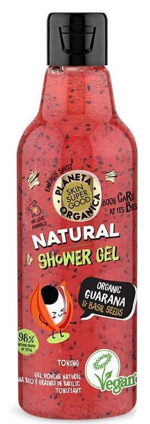 PLANETA ORGANICA ΑΦΡΟΛΟΥΤΡΟ PLANETA ORGANICA GUARANA - BASIL SEEDS 250ML