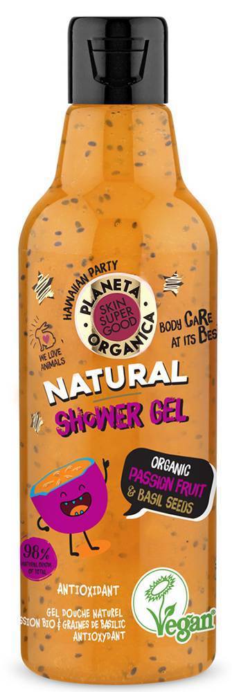 ΑΦΡΟΛΟΥΤΡΟ PLANETA ORGANICA PASSION FRUIT - BASIL SEEDS 250ML PLANETA ORGANICA