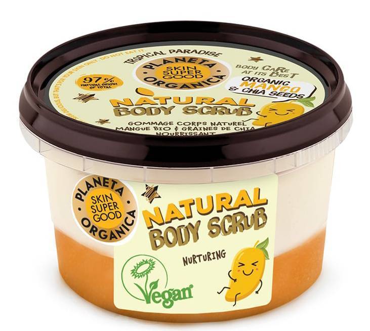 SCRUB PLANETA ORGANICA MANGO - CHIA SEEDS 250ML