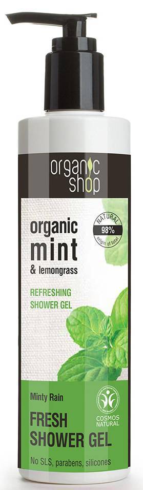 ΑΦΡΟΛΟΥΤΡΟ ORGANIC SHOP FRESH SHOWER GEL MINTY RAIN 280 ML ORGANIC SHOP