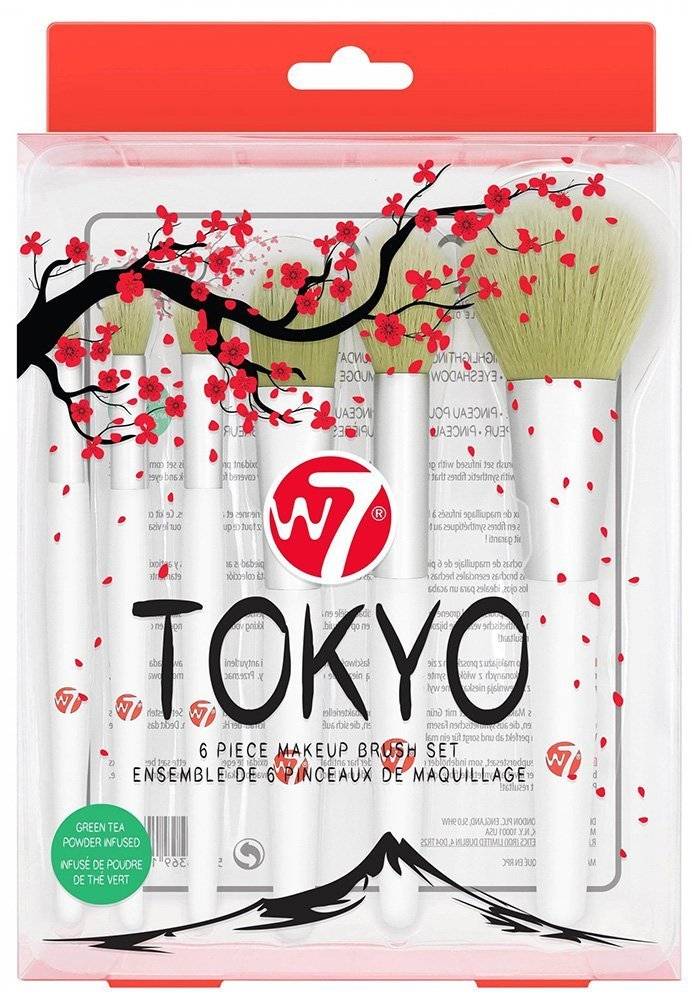 ΣΕΤ ΠΙΝΕΛΩΝ W7 TOKYO MAKEUP BRUSH 6ΤΜΧ