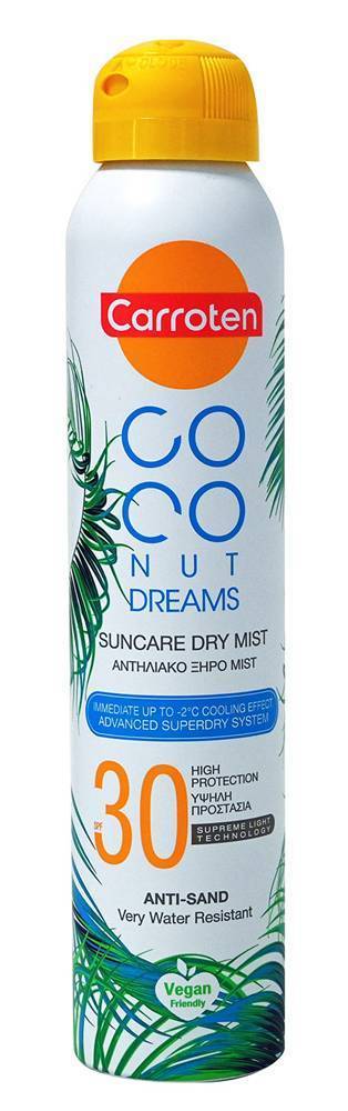 ΑΝΤΗΛΙΑΚΟ ΞΗΡΟ ΛΑΔΙ CARROTEN COCONUT DREAMS SUNCARE DRY MIST SPF30 CARROTEN