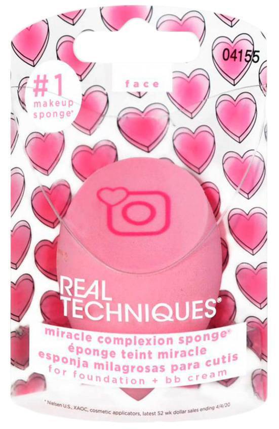 ΣΦΟΥΓΓΑΡΑΚΙ REAL TECHNIQUES IRL MIRACLE COMPLEXION SPONGE PINK REAL TECHNIQUES
