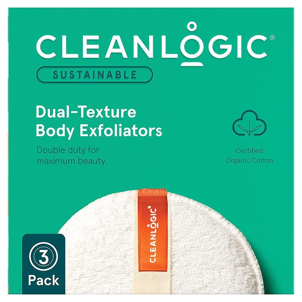 CLEANLOGIC ΣΦΟΥΓΓΑΡΙ CLEANLOGIC SUSTAINABLE DUAL-TEXTURE BODY EXFOLIATORS (3TMX)