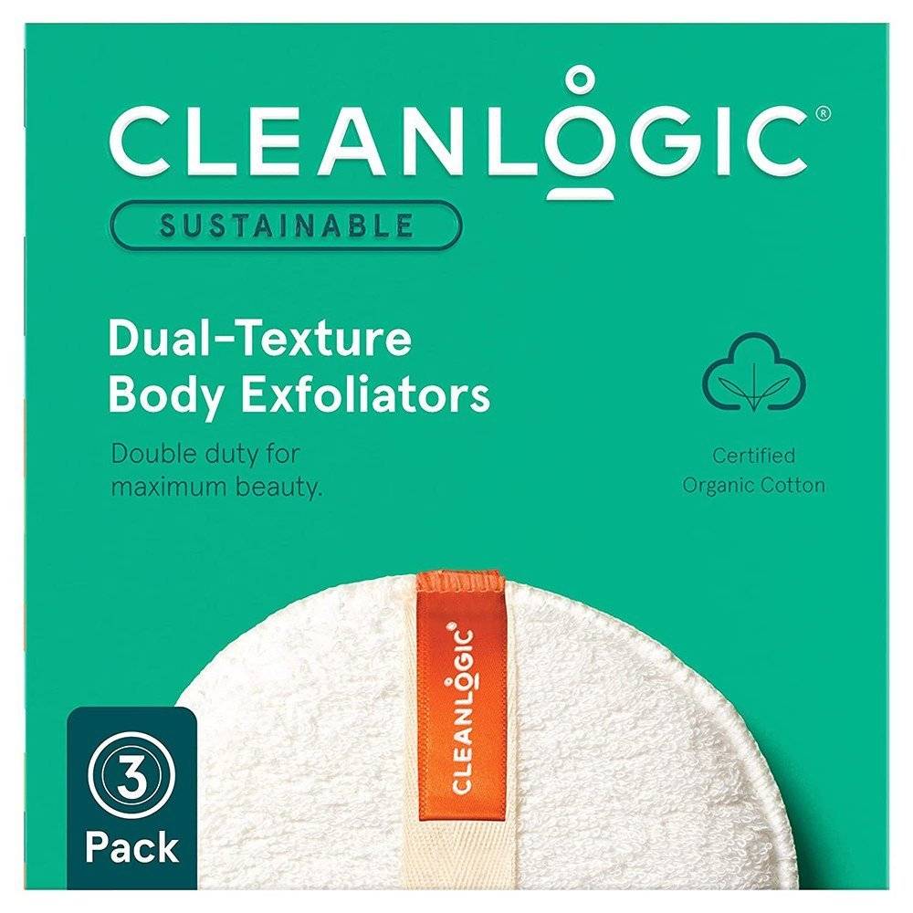 ΣΦΟΥΓΓΑΡΙ CLEANLOGIC SUSTAINABLE DUAL-TEXTURE BODY EXFOLIATORS (3TMX) CLEANLOGIC