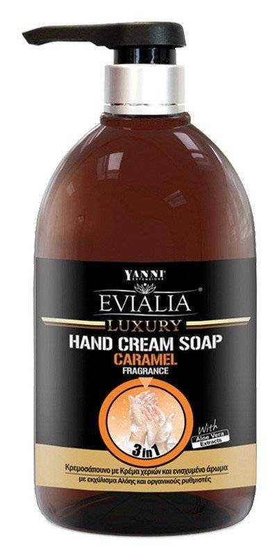 HAND CREAM SOAP EVIALIA ΚΑΡΑΜΕΛΑ 500ML EVIALIA