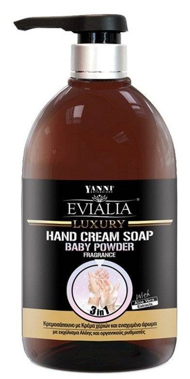 HAND CREAM SOAP EVIALIA BABY POWDER 500ML EVIALIA