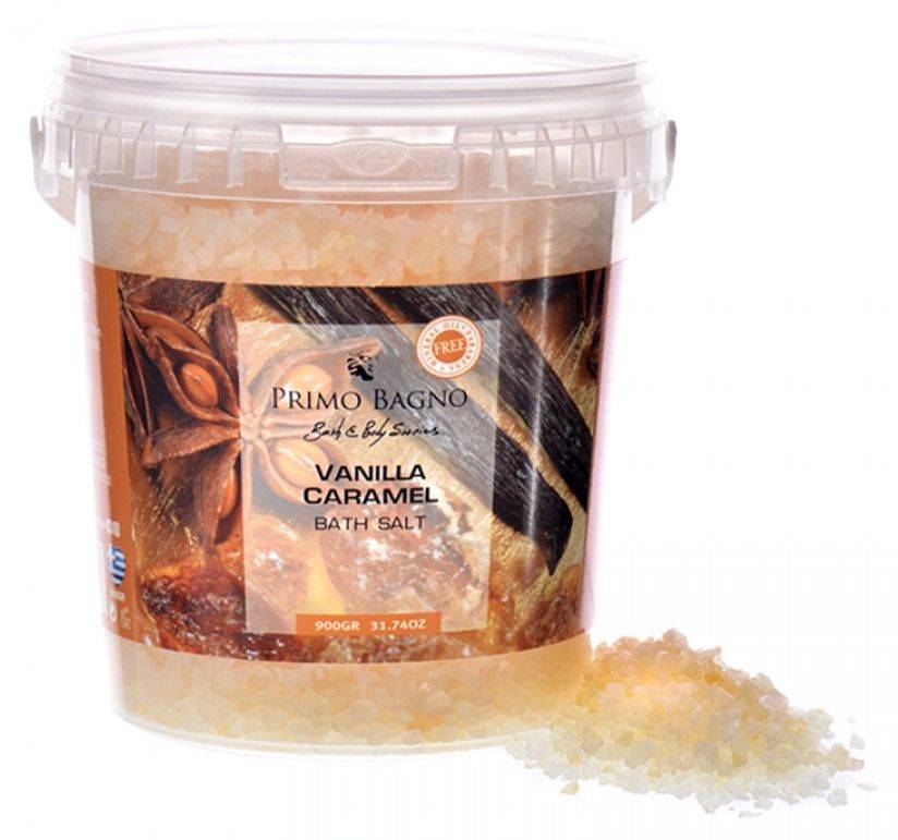 ΑΛΑΤΑ ΜΠΑΝΙΟΥ PRIMO BAGNO VANILLA - CARAMEL (900GR) PRIMO BAGNO