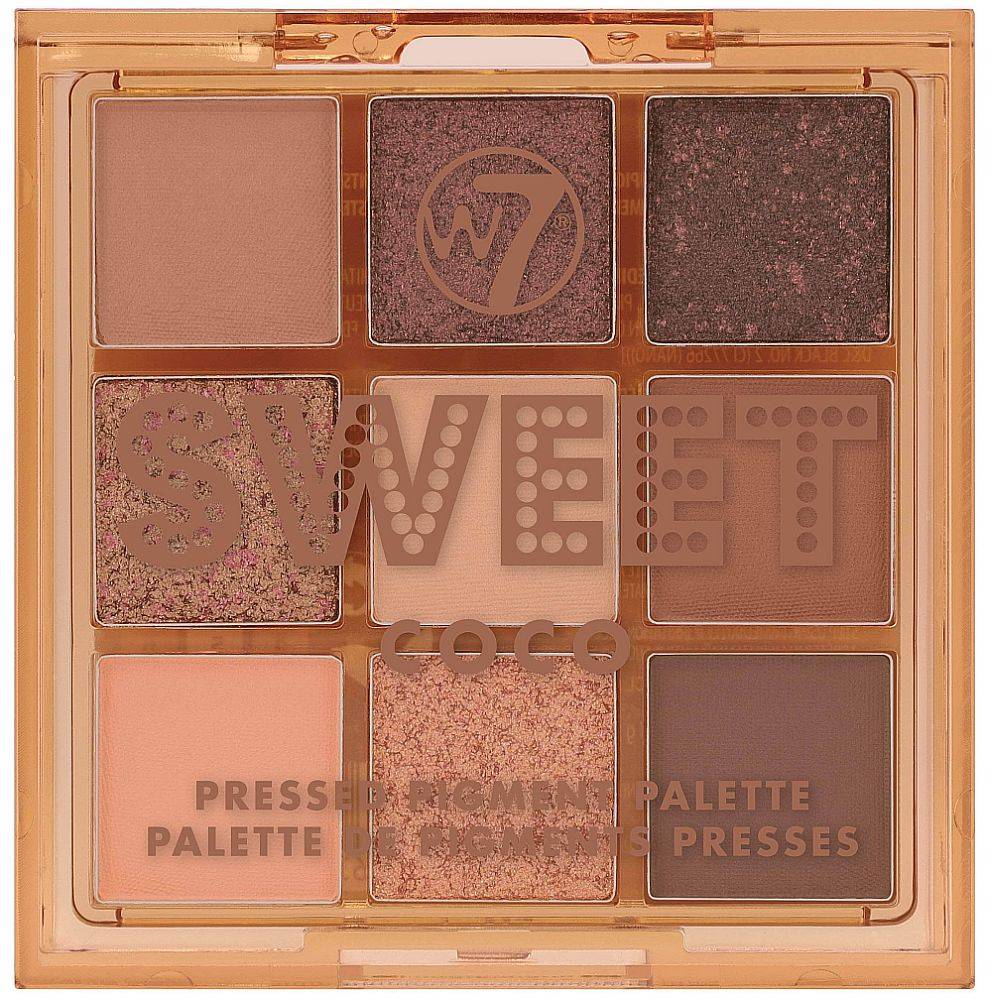 ΠΑΛΕΤΑ W7 SWEET COCO PRESSED PIGMENT PALETTE 8.1GR W7