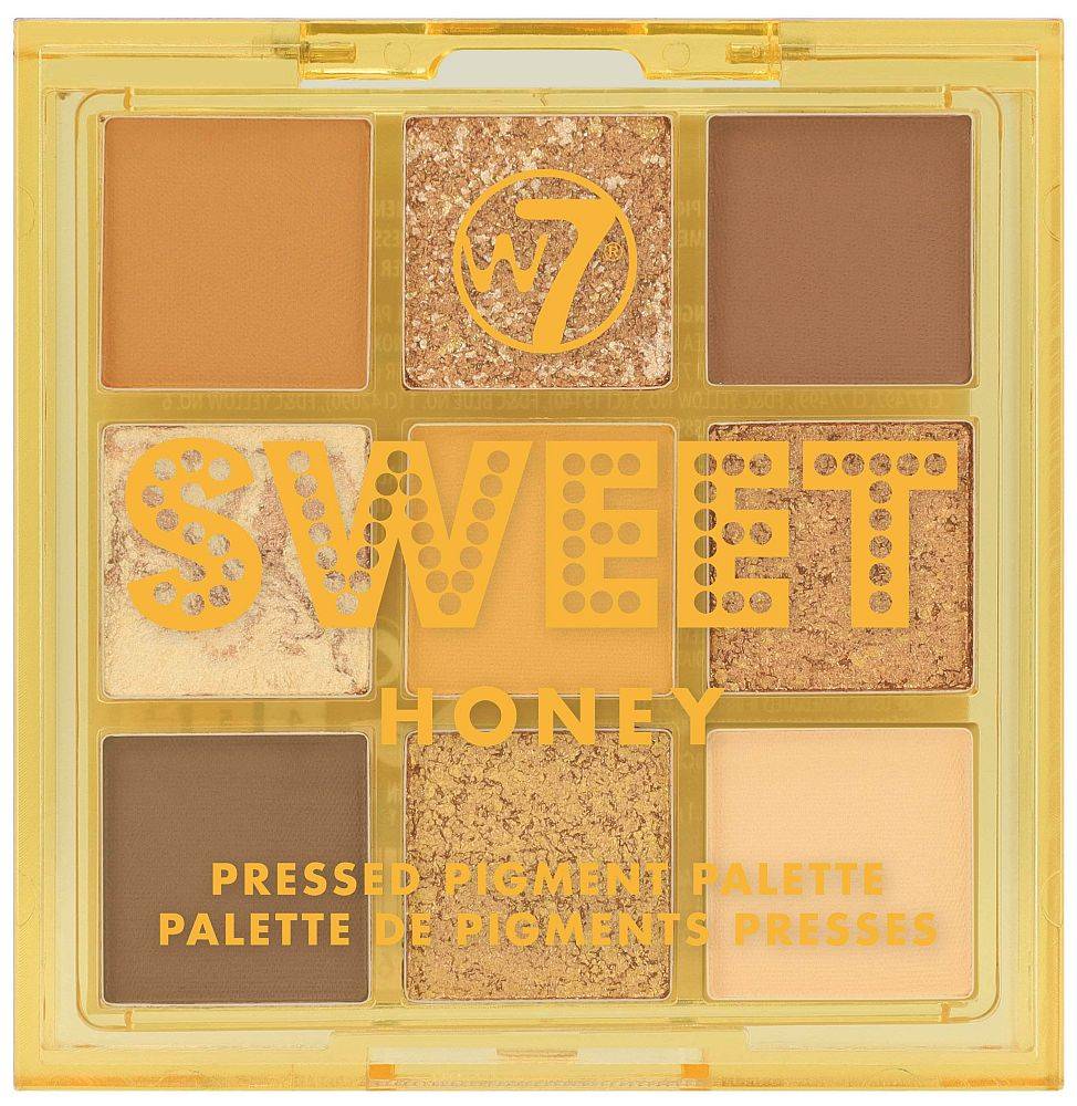 ΠΑΛΕΤΑ W7 SWEET HONEY PRESSED PIGMENT PALETTE 8.1GR W7