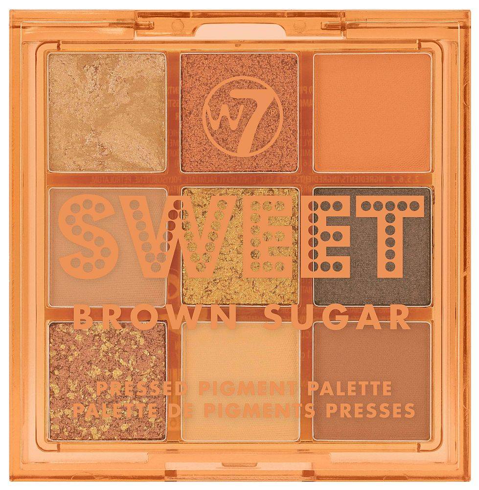 ΠΑΛΕΤΑ W7 SWEET BROWN SUGAR PRESSED PIGMENT PALETTE 8.1GR W7