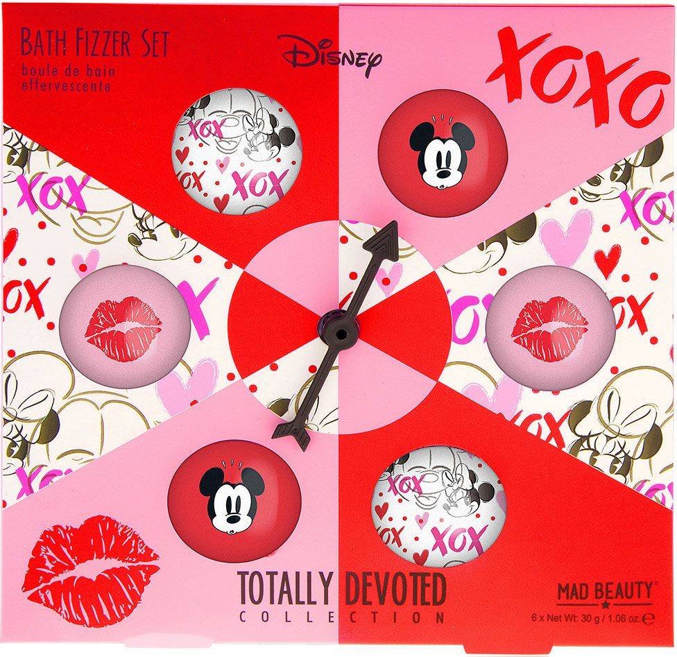 MINNIE MICKEY MAD BEAUTY TOTALLY DEVOTED BATH FIZZER SET