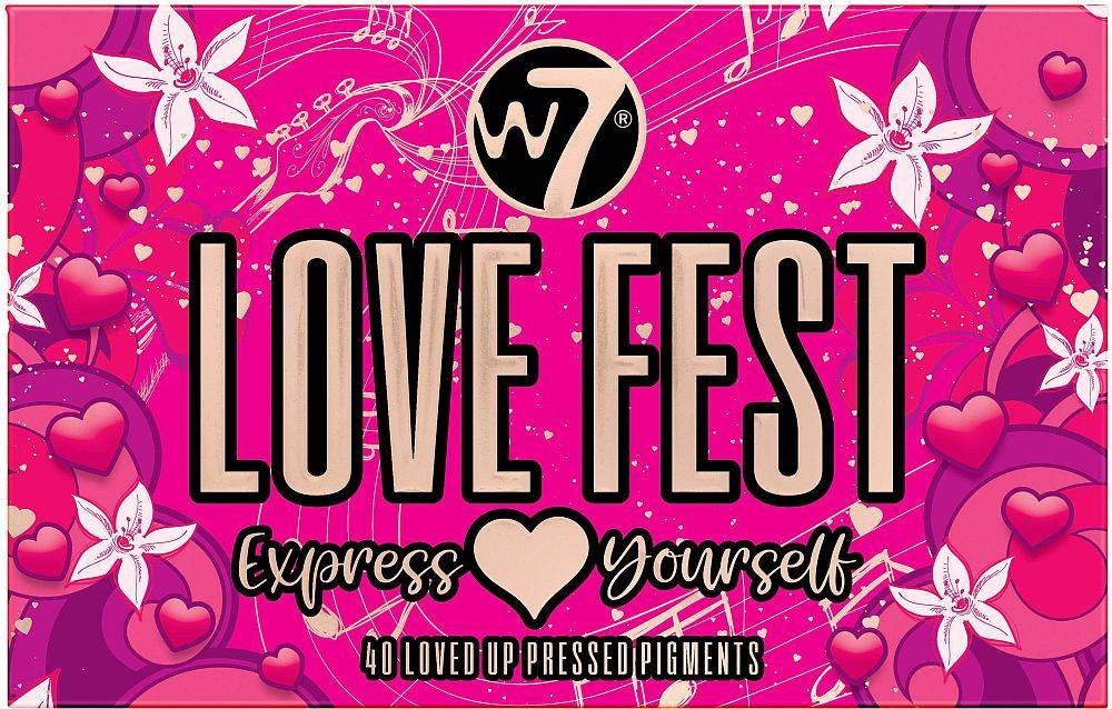 ΠΑΛΕΤΑ ΣΚΙΩΝ W7 LOVE FEST PRESSED PIGMENT PALETTE (36GR) W7