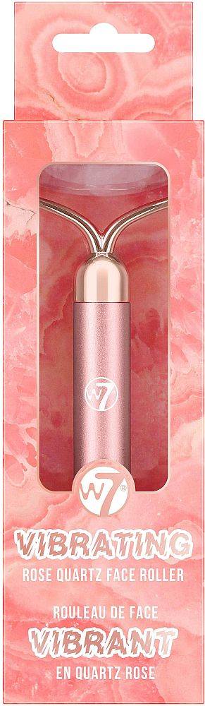 FACE ROLLER W7 VIBRATING ROSE QUARTZ