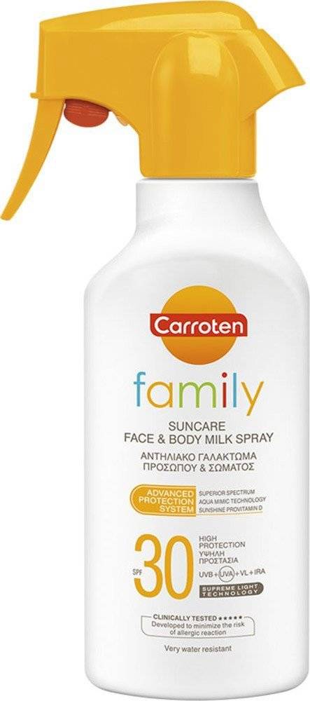 ΑΝΤΗΛΙΑΚΟ ΓΑΛΑΚΤΩΜΑ CARROTEN MILK SPRAY FAMILΥ SPF30 300ML CARROTEN