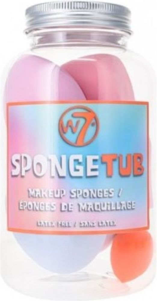 ΣΕΤ ΣΦΟΥΓΓΑΡΙΑ W7 SPONGE TUB LATEX FREE MAKEUP SPONGES