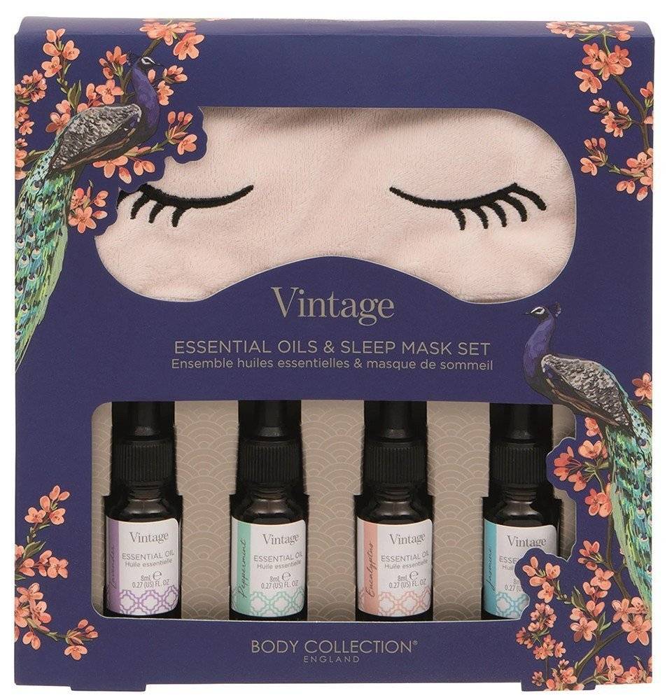 ΣΕΤ ΔΩΡΟΥ BODY COLLECTION ENGLAND VINTAGE ESSENTIAL OILS - SLEEP MASK SET