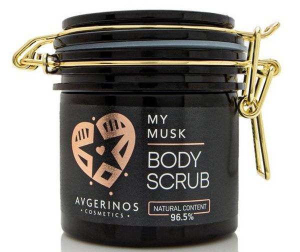 AVGERINOS COSMETICS SCRUB ΣΩΜΑΤΟΣ ΚΑΙ ΧΕΡΙΩΝ AVGERINOS COSMETICS MY MUSK 250GR