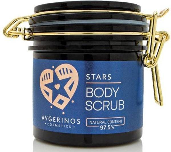 AVGERINOS COSMETICS SCRUB ΣΩΜΑΤΟΣ ΚΑΙ ΧΕΡΙΩΝ AVGERINOS COSMETICS STARS 250GR
