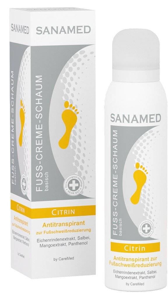 ΚΡΕΜΑ-ΑΦΡΟΣ ΠΟΔΙΩΝ SANAMED ΓΙΑ ΤΗ ΜΕΙΩΣΗ ΤΟΥ ΙΔΡΩΤΑ 150ML
