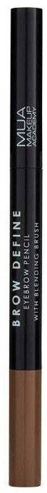 ΜΟΛΥΒΙ ΦΡΥΔΙΩΝ MUA BROW DEFINE EYEBROW PENCIL WITH BLENDING BRUSH MID BROWN