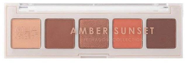 MUA MAKE UP ACADEMY ΠΑΛΕΤΑ ΣΚΙΩΝ MUA EYESHADOW PALETTE 5 SHADE AMBER SUNSET 3.8GR