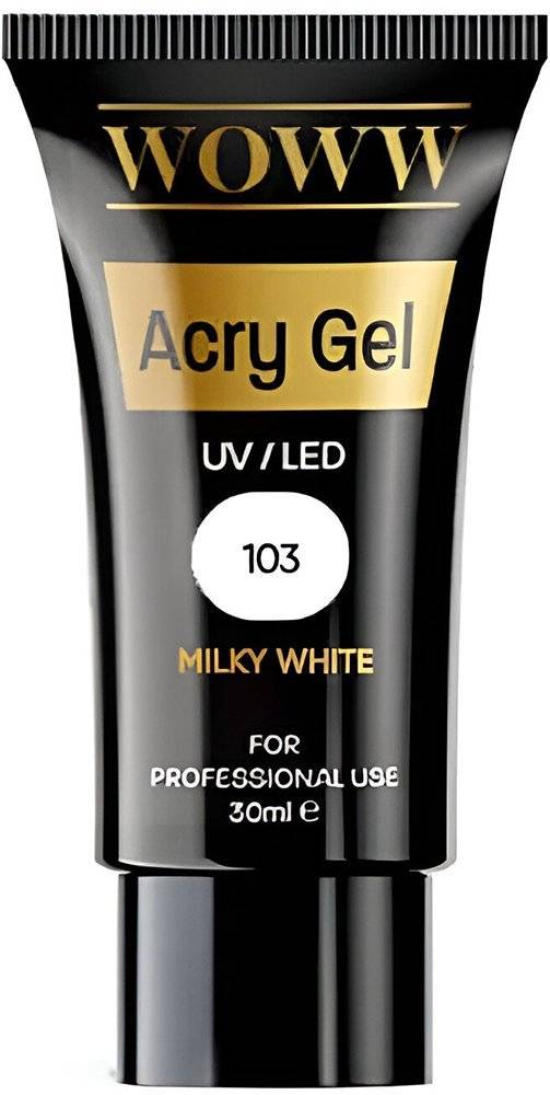 ACRYGEL WOWW COSMETICS 103 MILKY WHITE (30ML) WOWW COSMETICS