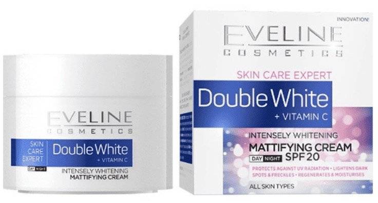 EVELINE COSMETICS ΚΡΕΜΑ ΠΡΟΣΩΠΟΥ EVELINE SKIN CARE EXPERT DOUBLE WHITE SPF20 (50ML)
