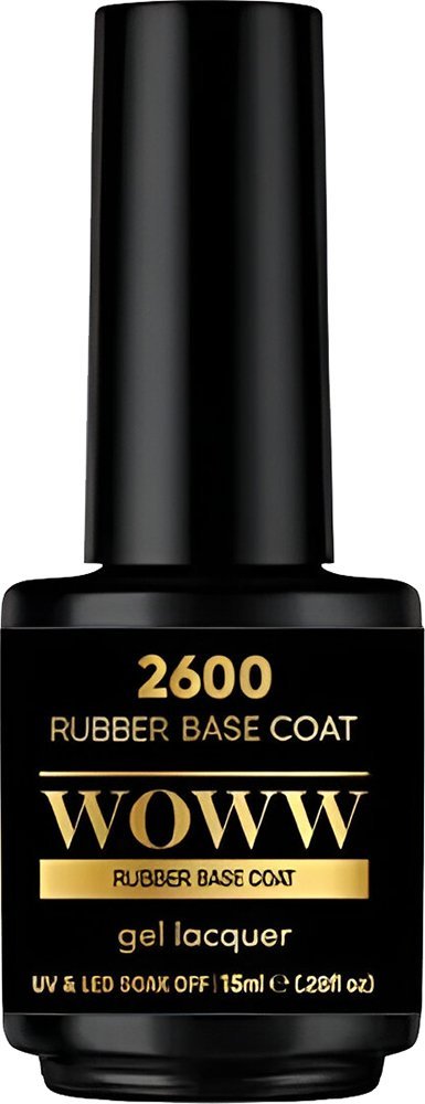 WOWW COSMETICS ΗΜΙΜΟΝΙΜΟ ΒΕΡΝΙΚΙ WOWW COSMETICS RUBBER BASE COAT (15ML)