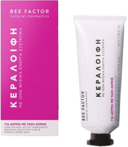 ΚΕΡΑΛΟΙΦΗ ΠΡΟΣΩΠΟΥ BEE FACTOR ΓΙΑ ΑΚΜΗ - ΣΠΥΡΑΚΙΑ (30ML) BEE FACTOR