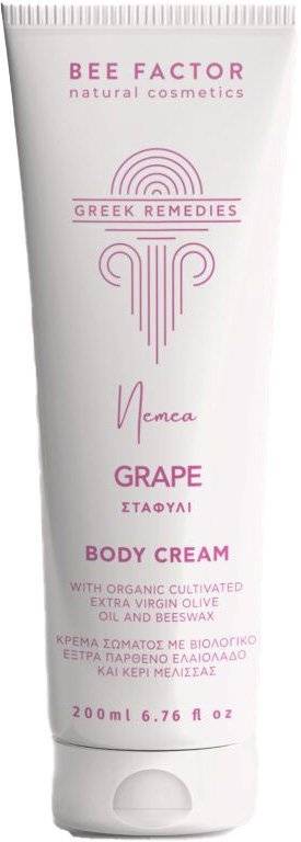 ΚΡΕΜΑ ΣΩΜΑΤΟΣ BEE FACTOR GREEK REMEDIES ΜΕ ΕΚΧΥΛΙΣΜΑ ΣΤΑΦΥΛΙΟΥ ΝΕΜΕΑΣ (200ML) BEE FACTOR