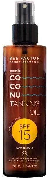 ΛΑΔΙ ΣΩΜΑΤΟΣ BEE FACTOR EXOTIC COCONUT ΓΙΑ ΓΡΗΓΟΡΟ - ΒΑΘΥ ΜΑΥΡΙΣΜΑ (SPF15) BEE FACTOR