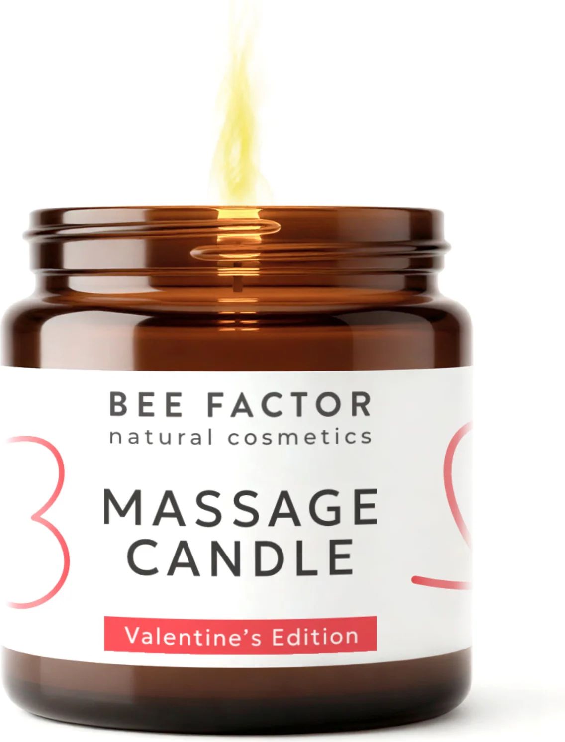 BEE FACTOR MASSAGE CANDLE BEE FACTOR VALENTINES EDITION