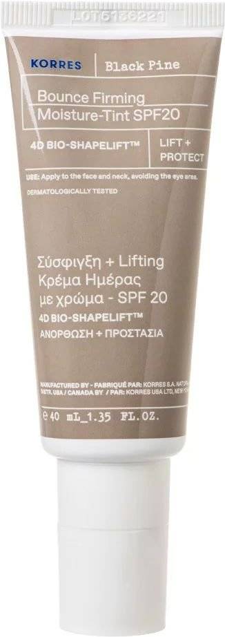 ΚΡΕΜΑ ΗΜΕΡΑΣ KORRES BLACK PINE ΜΕ ΧΡΩΜΑ ΓΙΑ ΣΥΣΦΙΞΗ - LIFTING (SPF20)